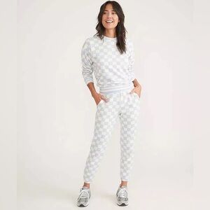 Marine Layer Anytime Sweatpant / Arctic Ice Checkerboard